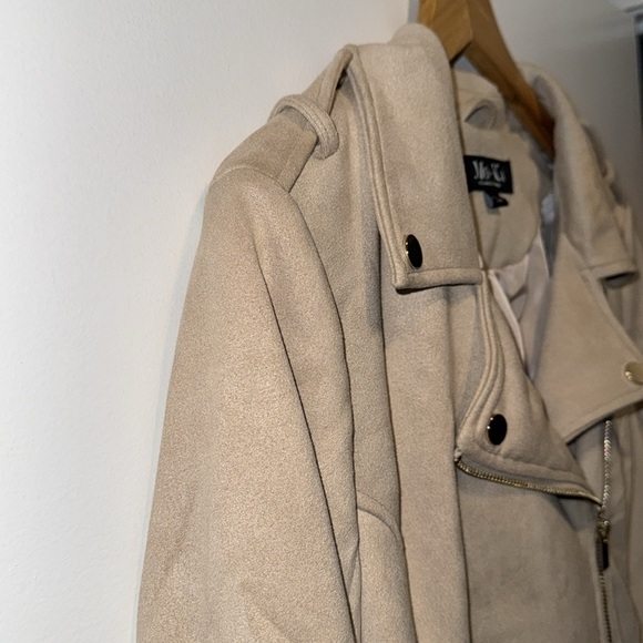 Faux Suede Moto Jacket - Picture 4 of 9